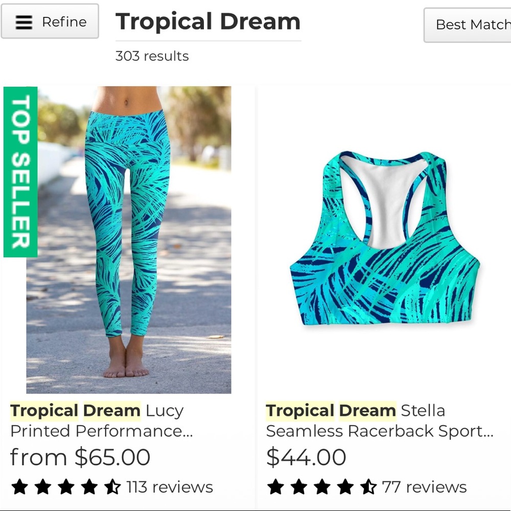 Pineapple Clothing Tropical Dreams Set (nwot)
